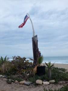 Wooden Flagpole Old Mans Beach