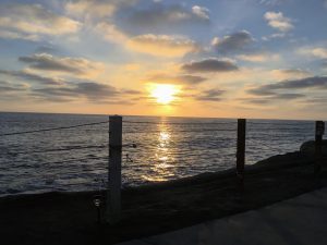 Sunset over water Sunset Cliffs Natural Park