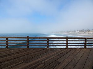 View on Oceanside Pier CA, looking North