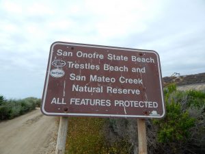 San Onofre State Beach Sign