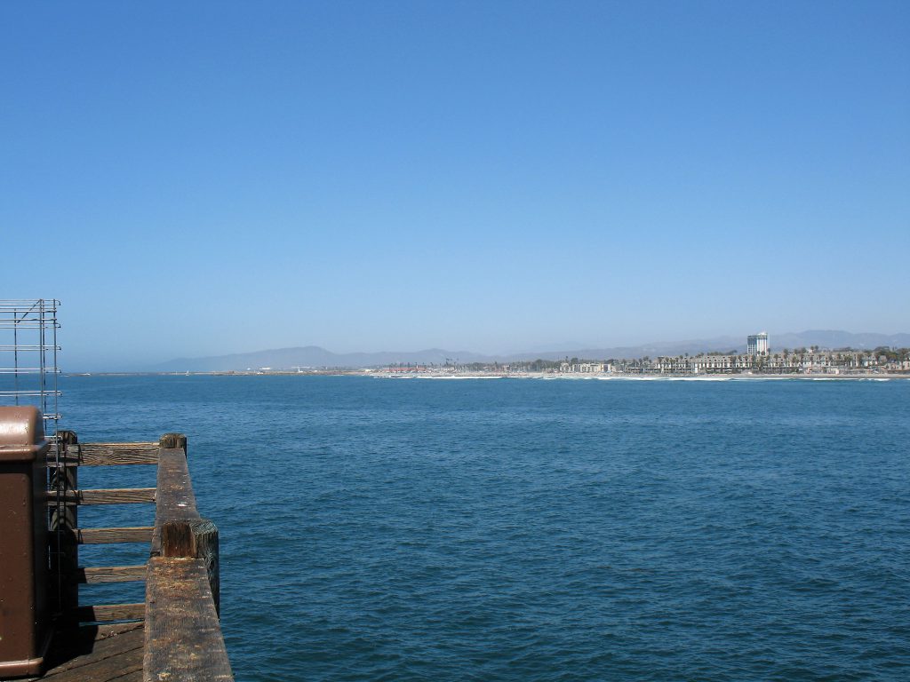right corner of pier