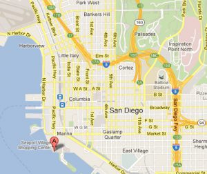 Map of Downtown San Diego