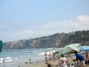 La Jolla Shores pier in background