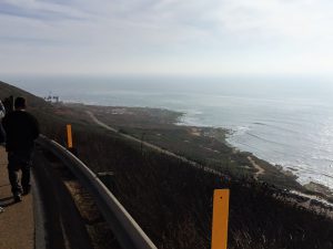 down Cabrillo Rd tidepools right