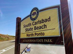 South Carlsbad State Beach North Ponto Sign