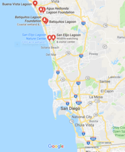 Google Map San Diego Lagoons