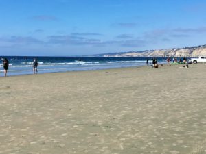 South La Jolla Shores large sandy beach people