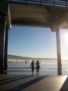 Under Scripps Pier La Jolla Shores Beach