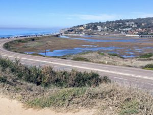 Los Penasquitos Lagoon from hill at reserve