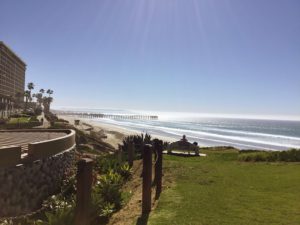 Palisades Park ocean view north pacific beach