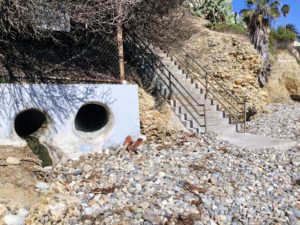 Strom drains linda way beach access