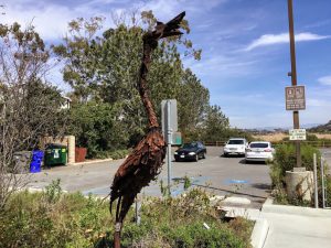 Great Blue Heron Metal Statue