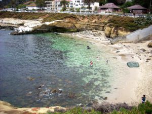 La Jolla Cove clear shallow waters