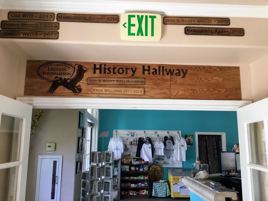 Agua Hedionda Lagoon Discovery Center History Hallway Sign