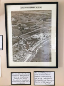 1954 Aerial shot lagoon with information