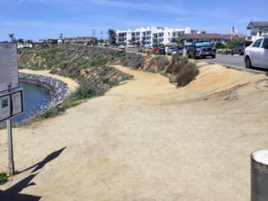 Dirt area beginning Hubbs Trail