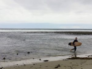 Surfer Trestles Beach