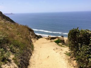 Gliderport Trail dirt path cliffs