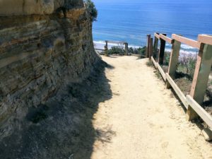 Gliderport Trail dirt path cliffs