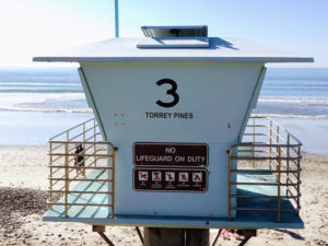 Lifeguard Tower north torrey pines state beach