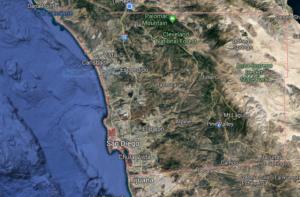 San Diego County Google Map San Diego Tide Pools