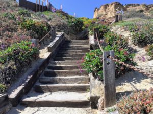 Bluff Overlook Stairs Del Mar North Beach