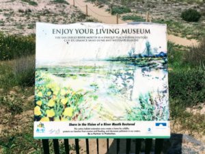 Ocean Beach Living Museum sign beginning trail