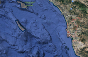 San Diego Offshore Fishing google map