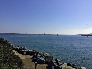 San Diego Bay Mouth open water rocky edge