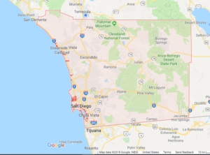 San Diego County Map San Diego Birding