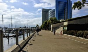 South Embarcadero walkway san diego bay