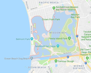 Mission Bay Park Google Map