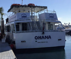 Ohana Mission Bay Tours double decker boat