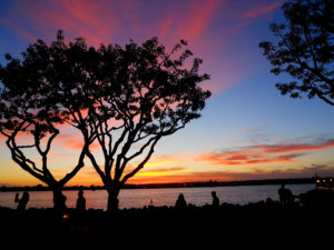 Seaport Village Sunset 2011 San Diego Bay