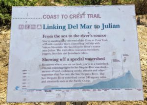 Coast to Crest Trail Info Sign San Dieguito Lagoon