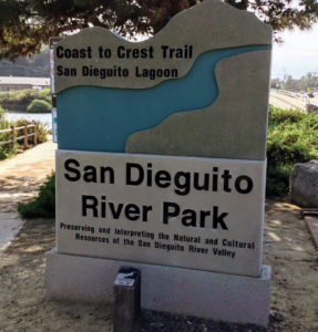 Coast to Crest trail sign Del Mar