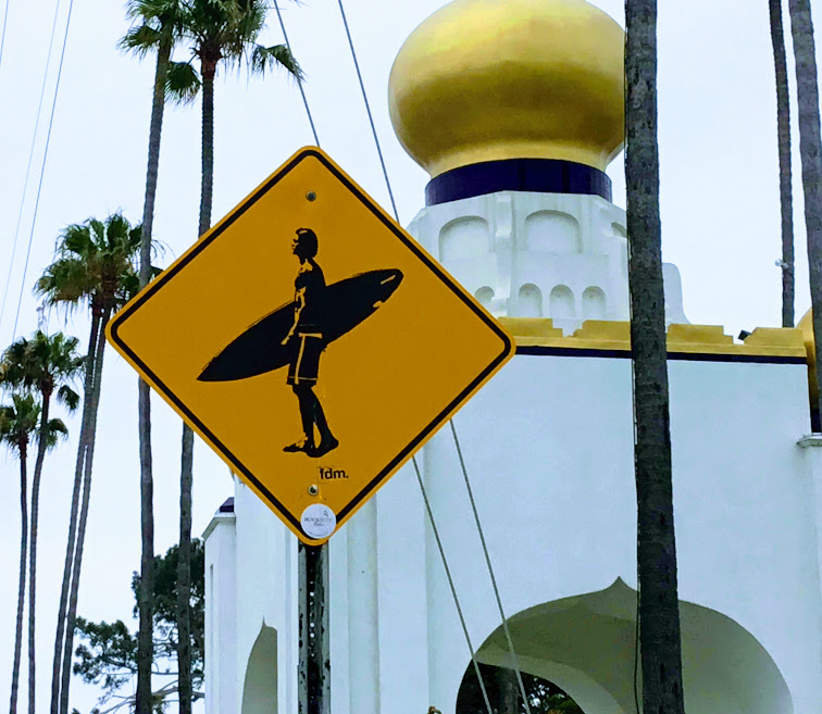 Surfing,Stickers,Decals 4"x4"Epic Surf Breaks California Swami's Divine Surf 