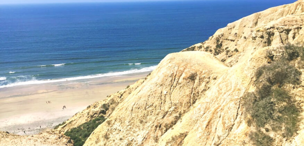 Blacks beach bluff view ocean waters