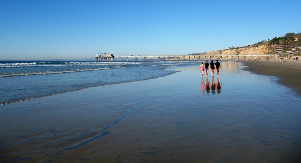 Four Girls on the Beach La Jolla Shores