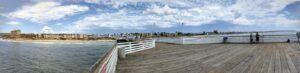 Crystal Pier panoramic sept 4 storm