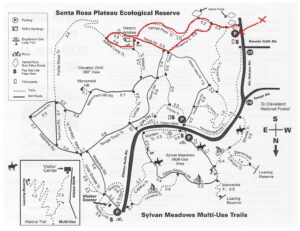 Santa Rose Plateau trail map vernal pools