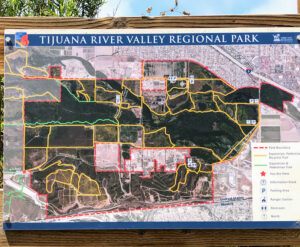 Tijuana river valley regional park information sign