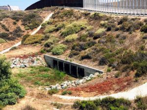 Tijuana river culvet storm drains