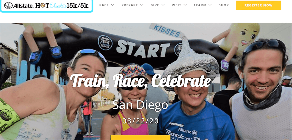 Allstate Hot Chocolate Run Homepage