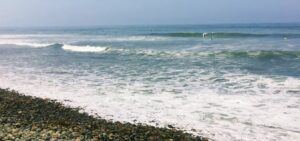 The point san onofre beach surfing waves rocks
