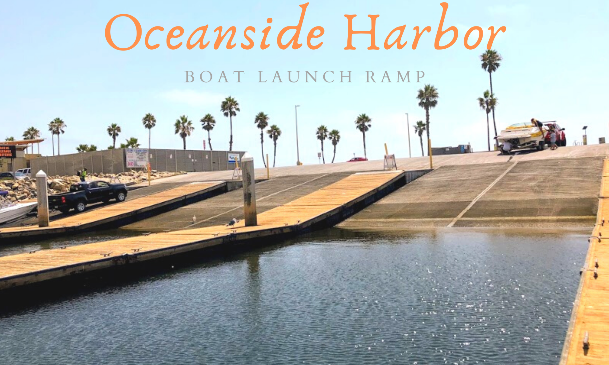 Oceanside Harbor Featured image boat trailer car