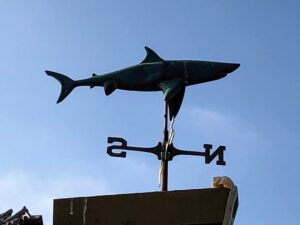 Great white shark windvane san onofre state beach