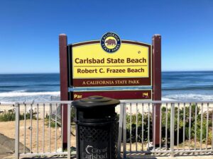 Robert Frazee state beach sign