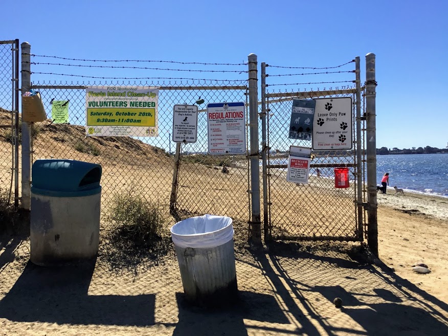 dog beach fence fiesta island