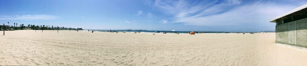 Ocean Beach City Beach Panoramic vast sandy beach